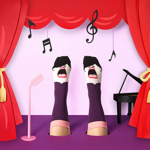 Music Gifts - La Diva Funny Opera Socks