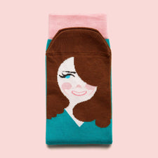 Kate Middle-Toe - ChattyFeet - Funny Dress Socks