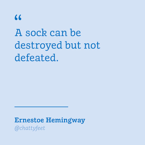 Funny Socks - Author Hemingway