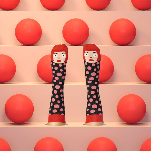 Funny Socks - Yayoi - Gifts for Art Lovers