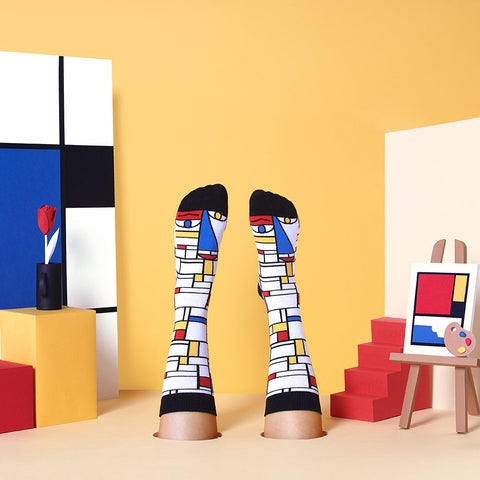 Art Socks - Colourful Design - Mondrian