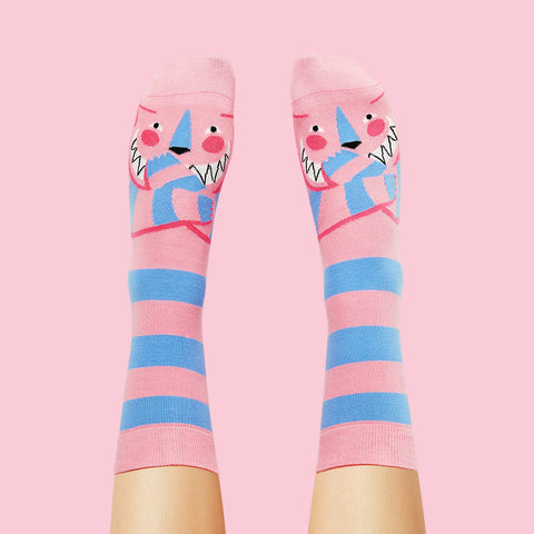 Cheshire Cat Socks - Alice Collection - ChattyFeet
