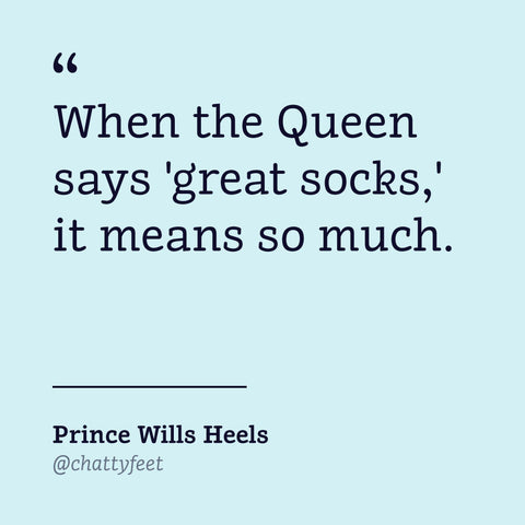 Cool socks for royal fans -ChattyFeet - Wills