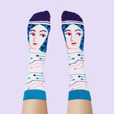Ada Lovelace Socks- ChattyFeet - Funny Socks for Women 