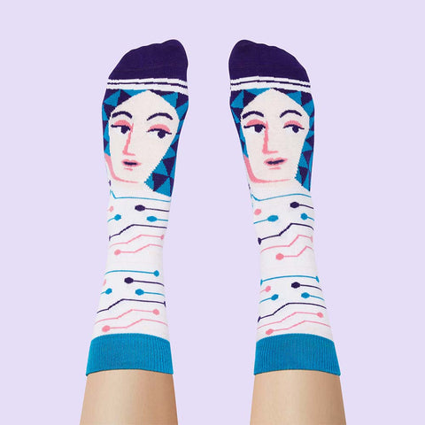 Funny Socks for Women - Mathematician Ada
