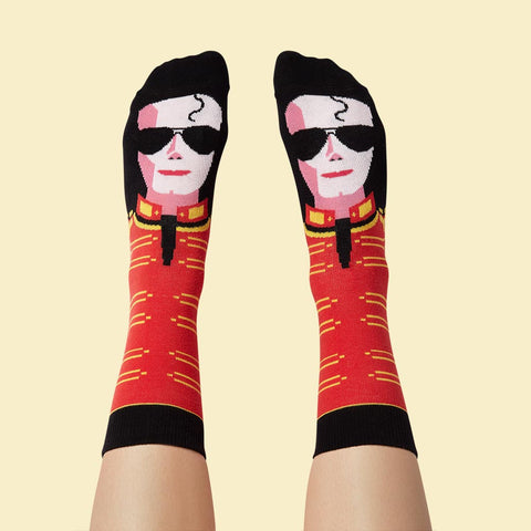 Funny Socks - Musician Michael Jack-Toes