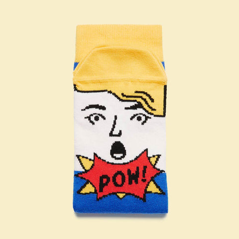 Pop-Art Inspired Socks - Roy by ChattyFeet