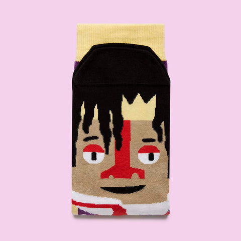 Funky Artist Socks - Basquiatoe by ChattyFeet