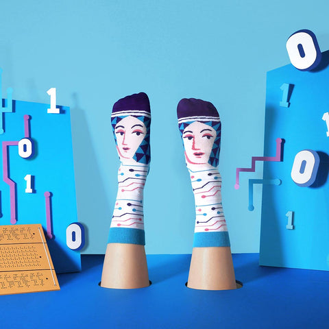 Cool Science Socks - Mathematician Ada 