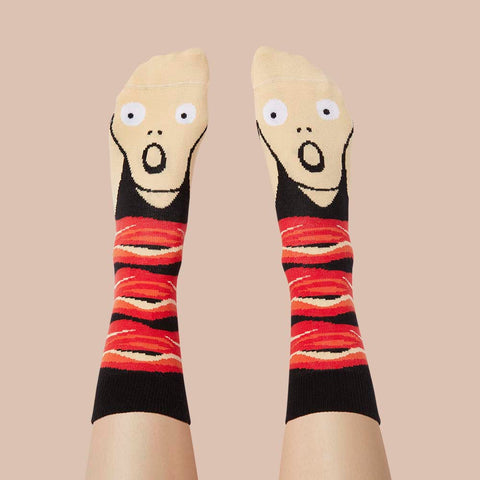 Funny Socks for Artists - Scream