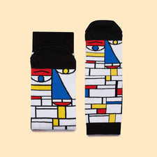 Fun Mondrian Socks - Art Gifts