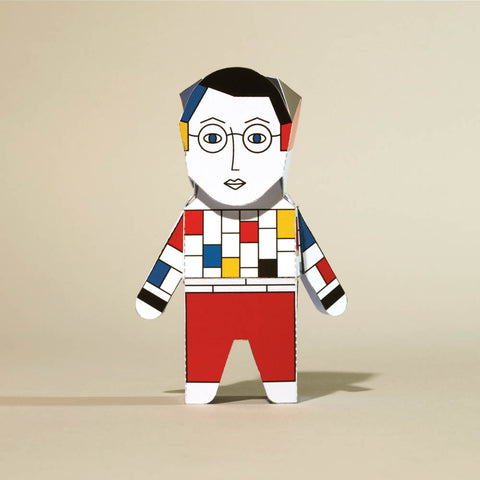 Build your own Mondrian Paper Sculpture