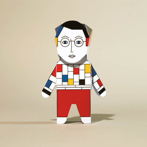 Build your own Mondrian Paper Sculpture