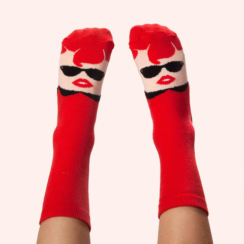 Cool socks for kids - Retro character