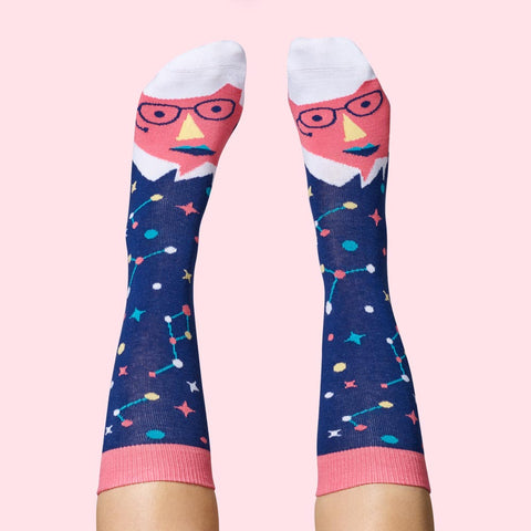 Physicists Fun Gifts - Stephen Toeking Socks