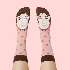 Funny Women Socks - Author Virginia Wool