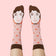 Funny Women Socks - Author Virginia Wool