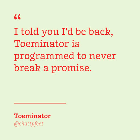 ChattyFeet sock brand - Toeminator 